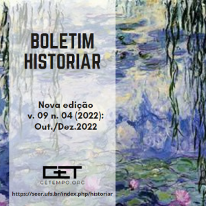 Lançamento do v. 9 n. 04 (2022): Out./Dez. 2022 – Boletim Historiar