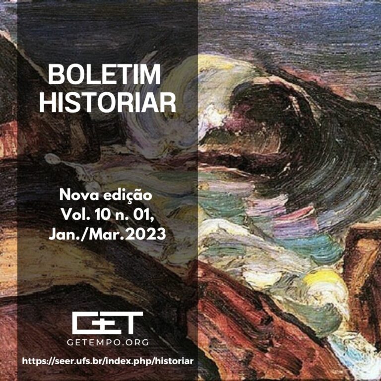 Lançamento do v.10 n.01 (2023): jan./mar. 2023 – Boletim Historiar